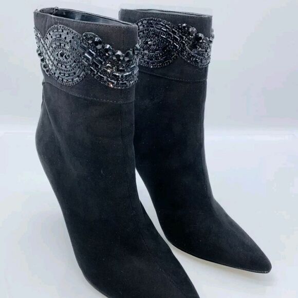 STUNNING NINA EMBELLISHED DRESS BOOTS - Picture 4 of 7